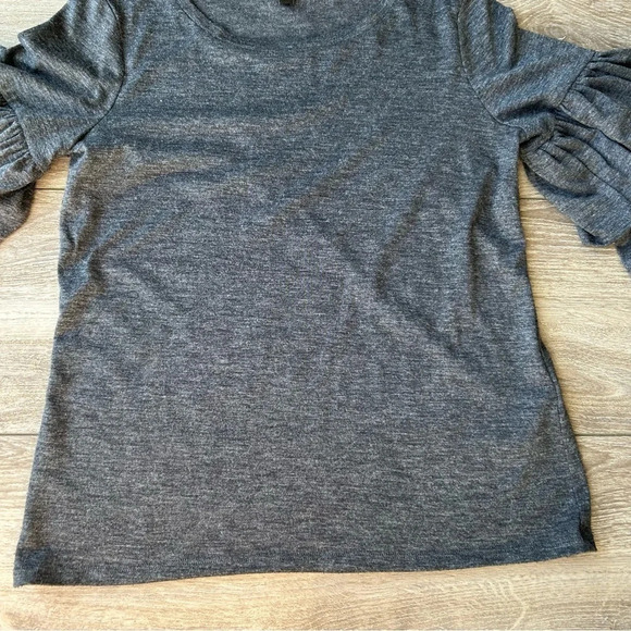 Banana Republic Tiered Ruffle Long Sleeves Stretch  Blouse - Picture 6 of 14